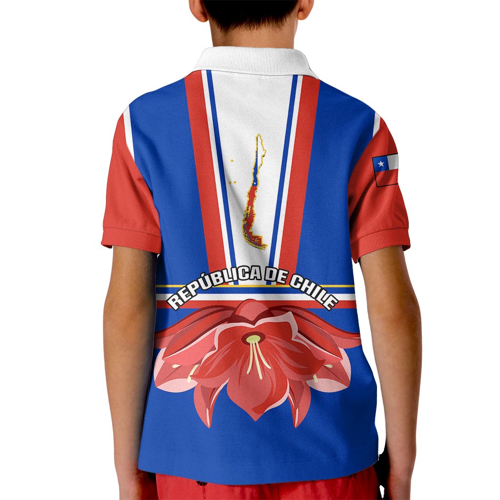 Chile Independence Day Kid Polo Shirt Chilean Bellflower - Wonder Print Shop