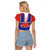 Chile Independence Day Raglan Cropped T Shirt Chilean Bellflower - Wonder Print Shop