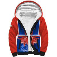 Chile Independence Day Sherpa Hoodie Chilean Bellflower - Wonder Print Shop
