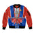 Chile Independence Day Sleeve Zip Bomber Jacket Chilean Bellflower - Wonder Print Shop