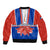 Chile Independence Day Sleeve Zip Bomber Jacket Chilean Bellflower - Wonder Print Shop