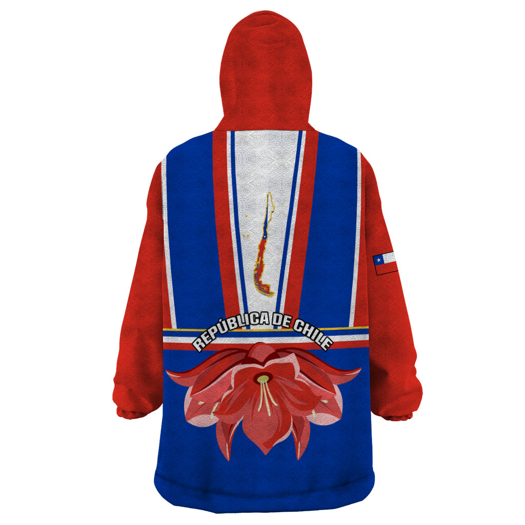 Chile Independence Day Wearable Blanket Hoodie Chilean Bellflower - Wonder Print Shop