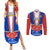 Personalised Chile Independence Day Couples Matching Summer Maxi Dress and Long Sleeve Button Shirts Chilean Bellflower - Wonder Print Shop