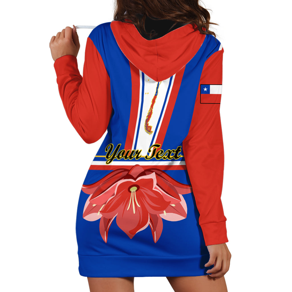 Personalised Chile Independence Day Hoodie Dress Chilean Bellflower - Wonder Print Shop