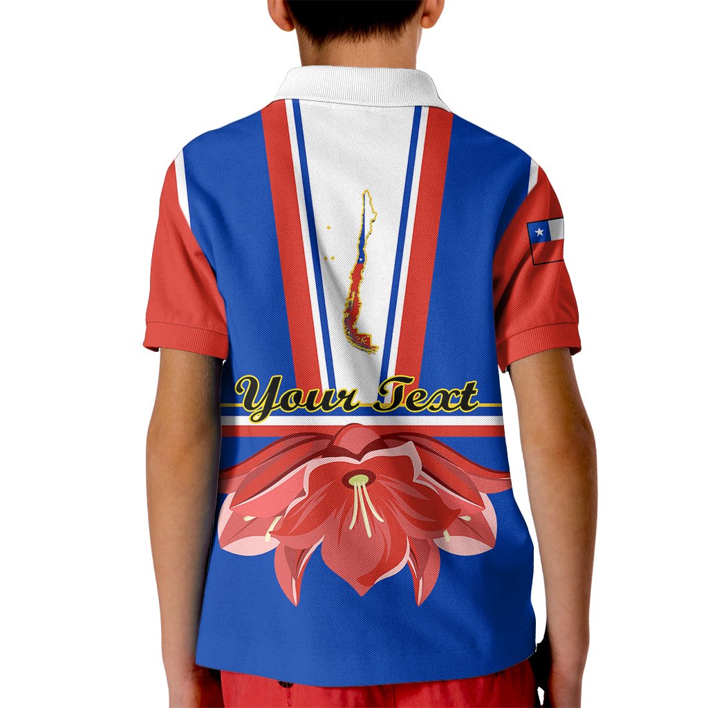 Personalised Chile Independence Day Kid Polo Shirt Chilean Bellflower - Wonder Print Shop