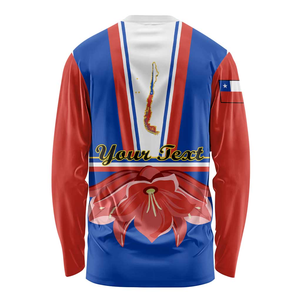 Personalised Chile Independence Day Long Sleeve Shirt Chilean Bellflower LT01