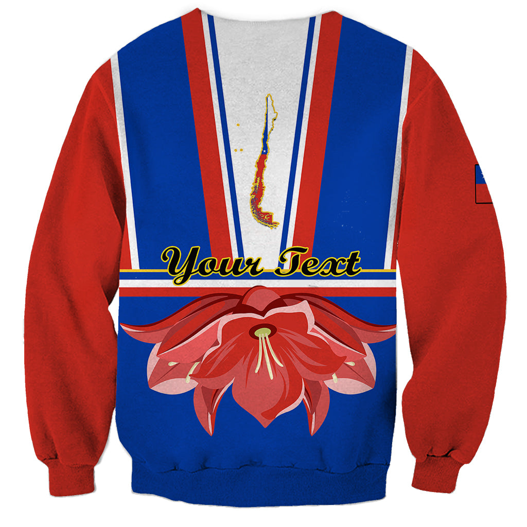 Personalised Chile Independence Day Sweatshirt Chilean Bellflower - Wonder Print Shop