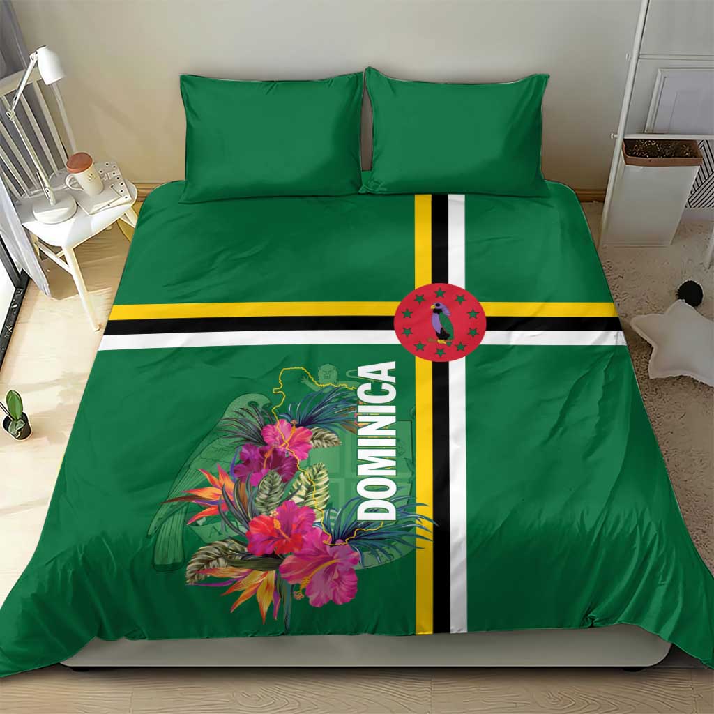 Dominica Bedding Set Waitukubuli Tropical Flower - Wonder Print Shop