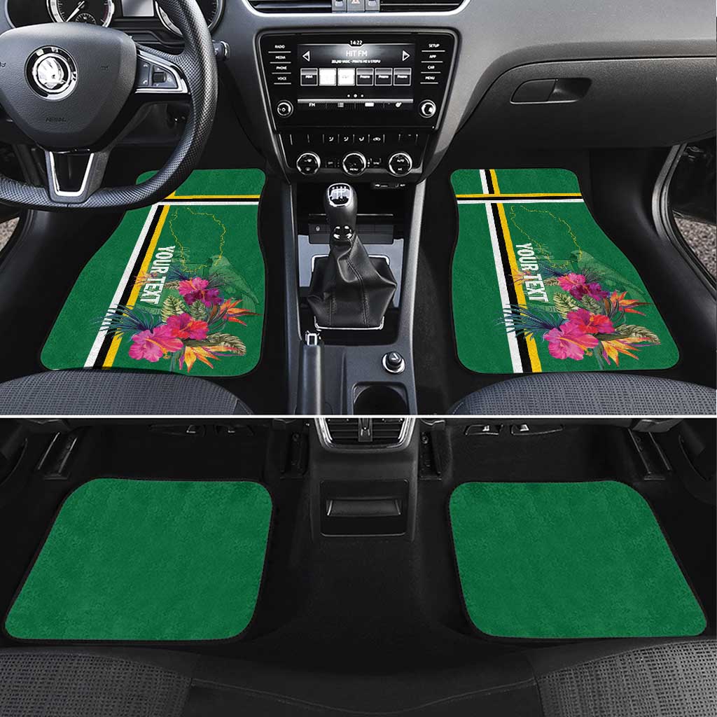 Dominica Car Mats Waitukubuli Tropical Flower - Wonder Print Shop