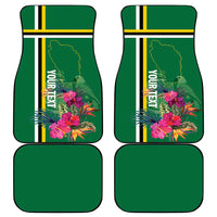 Dominica Car Mats Waitukubuli Tropical Flower - Wonder Print Shop