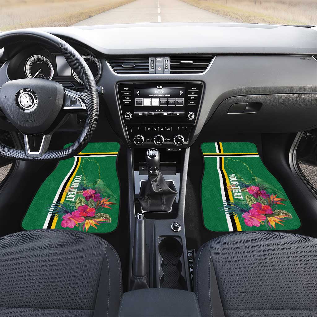 Dominica Car Mats Waitukubuli Tropical Flower - Wonder Print Shop