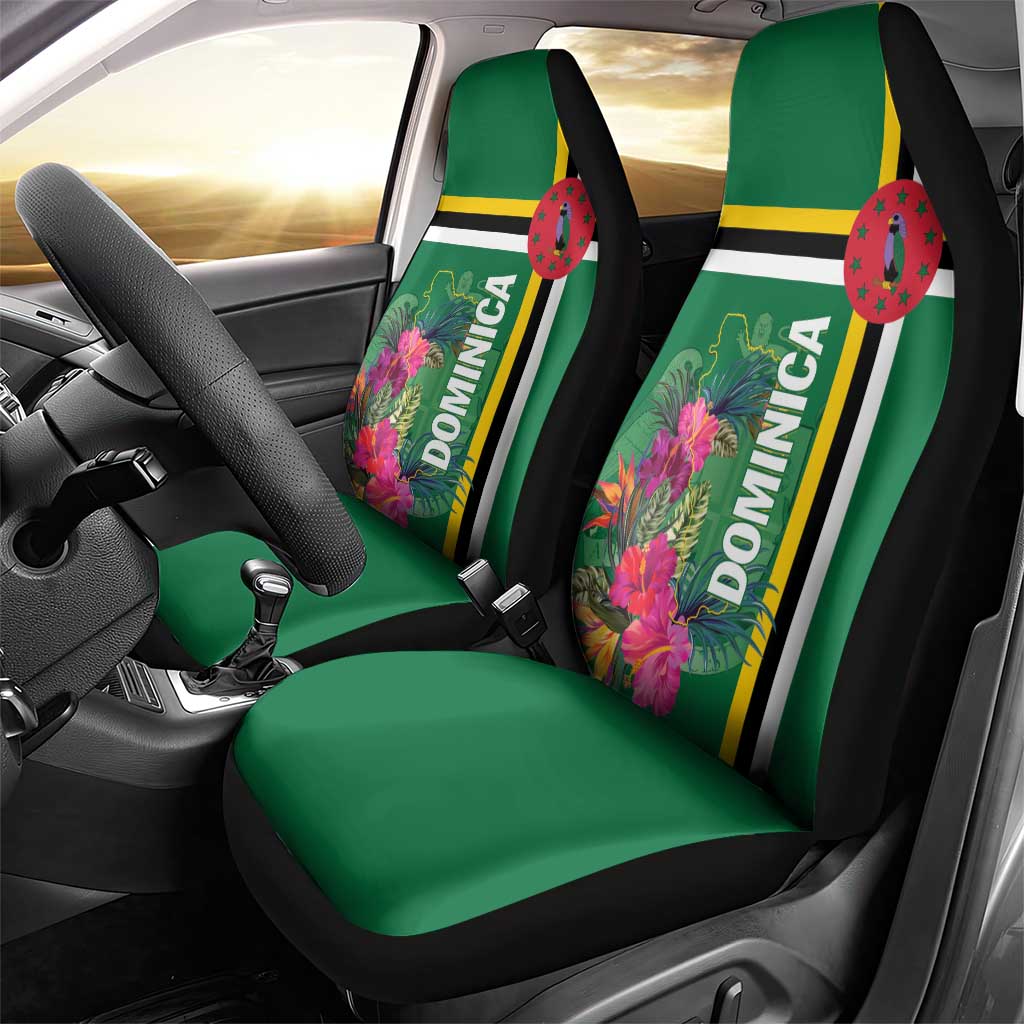 Dominica Car Seat Cover Waitukubuli Tropical Flower - Wonder Print Shop