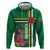 Personalized Dominica Hoodie Waitukubuli Tropical Flower - Wonder Print Shop