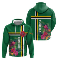 Personalized Dominica Hoodie Waitukubuli Tropical Flower - Wonder Print Shop