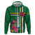 Personalized Dominica Hoodie Waitukubuli Tropical Flower - Wonder Print Shop