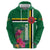 Personalized Dominica Hoodie Waitukubuli Tropical Flower - Wonder Print Shop
