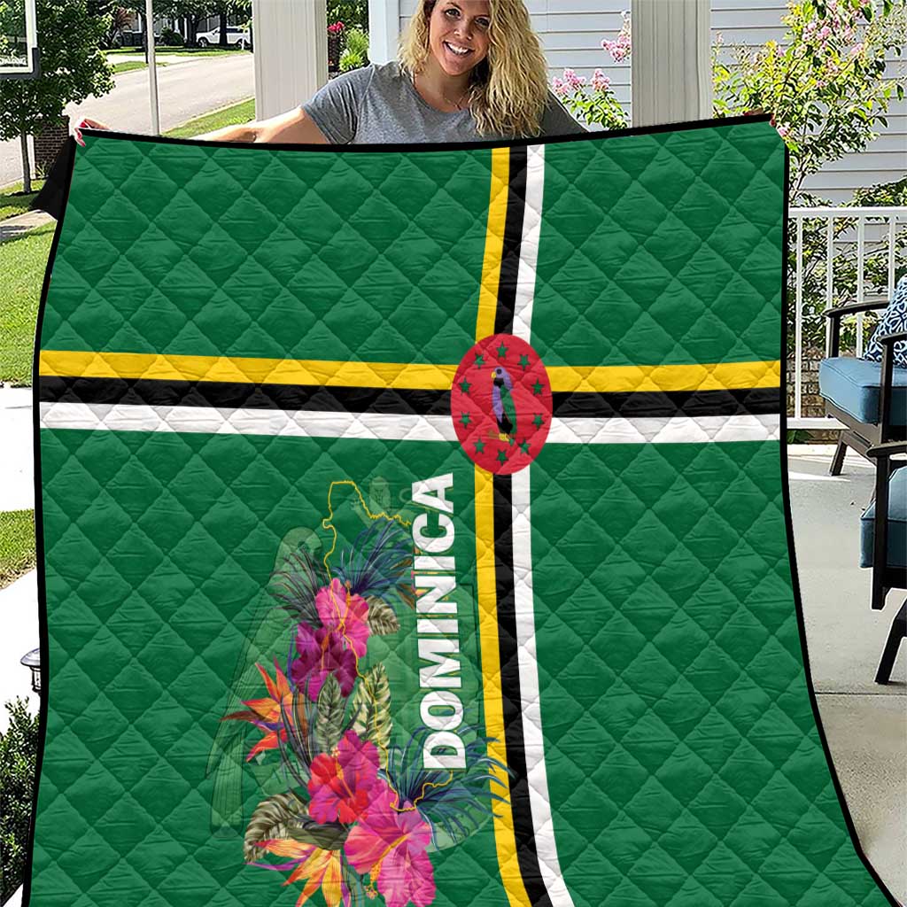 Dominica Quilt Waitukubuli Tropical Flower - Wonder Print Shop