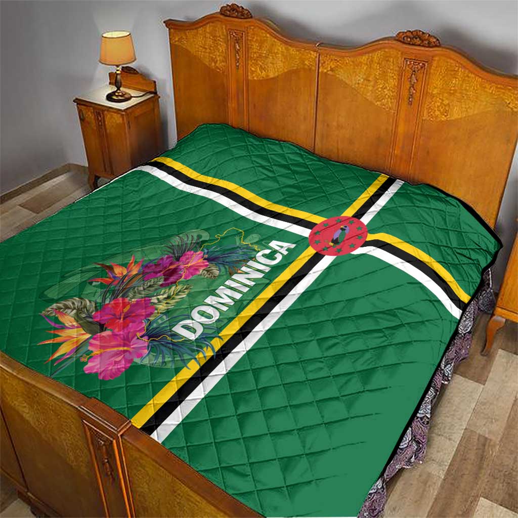 Dominica Quilt Waitukubuli Tropical Flower - Wonder Print Shop