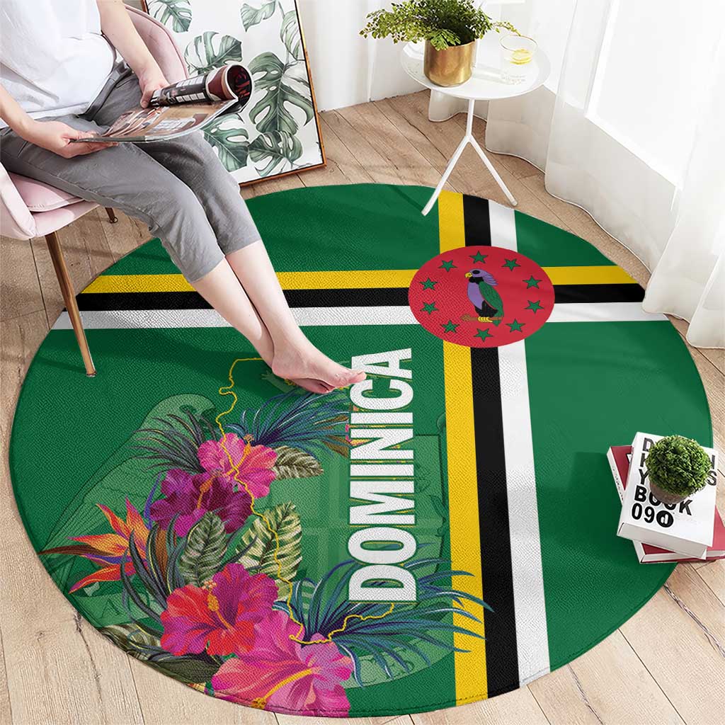Dominica Round Carpet Waitukubuli Tropical Flower
