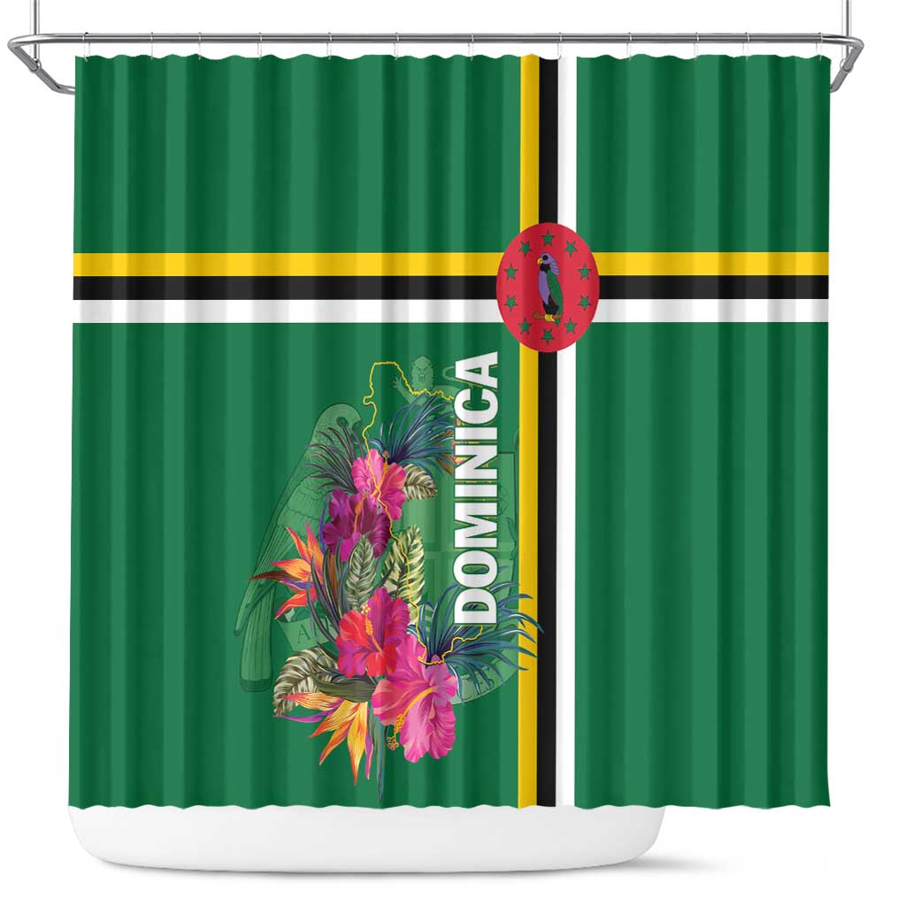 Dominica Shower Curtain Waitukubuli Tropical Flower
