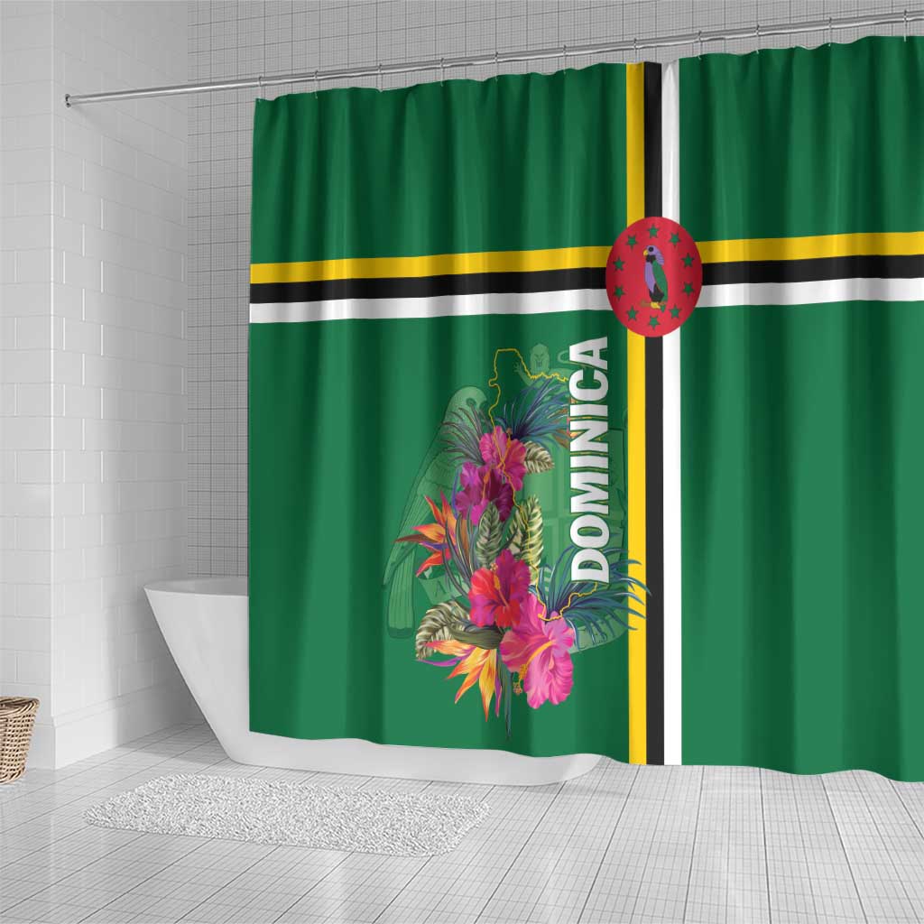 Dominica Shower Curtain Waitukubuli Tropical Flower