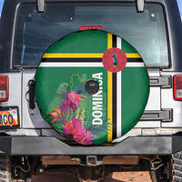 Dominica Spare Tire Cover Waitukubuli Tropical Flower - Wonder Print Shop