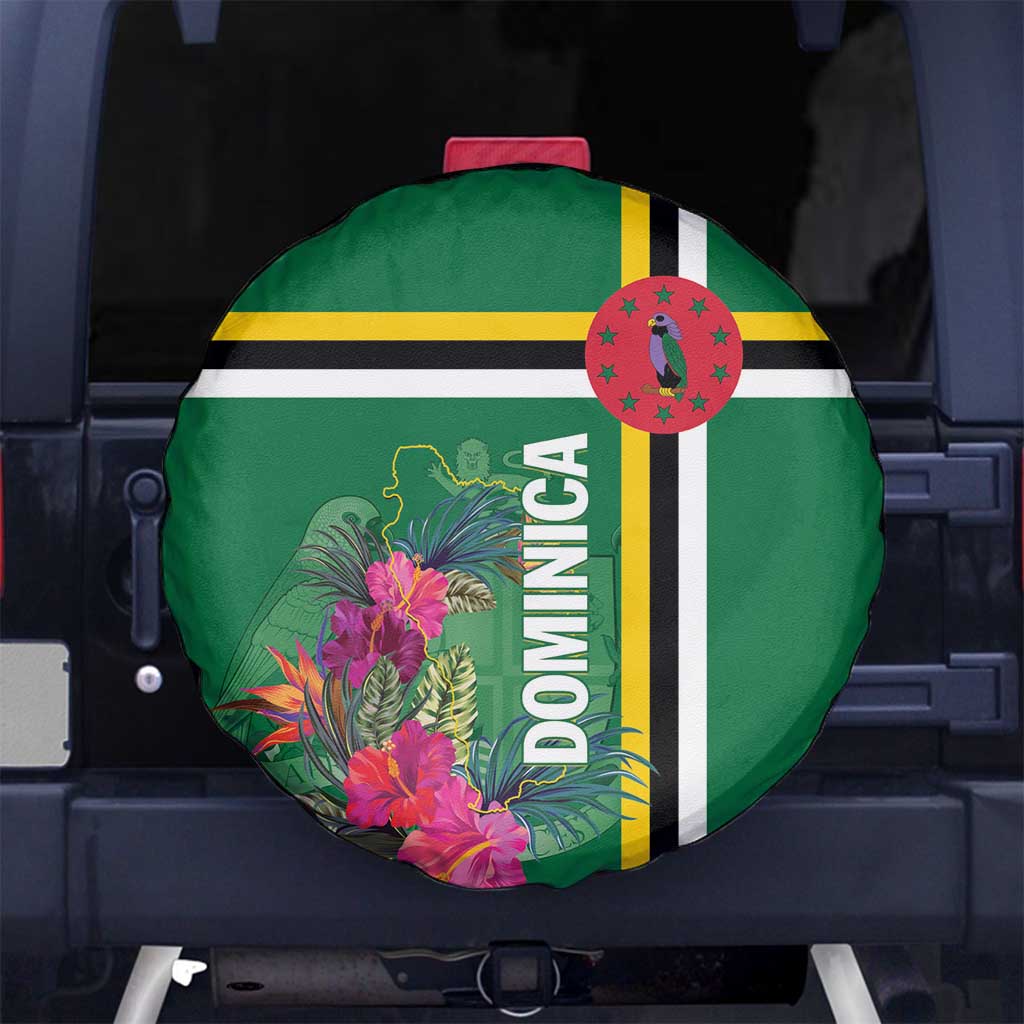 Dominica Spare Tire Cover Waitukubuli Tropical Flower - Wonder Print Shop