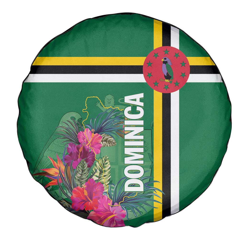Dominica Spare Tire Cover Waitukubuli Tropical Flower - Wonder Print Shop