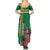 Personalized Dominica Summer Maxi Dress Waitukubuli Tropical Flower - Wonder Print Shop