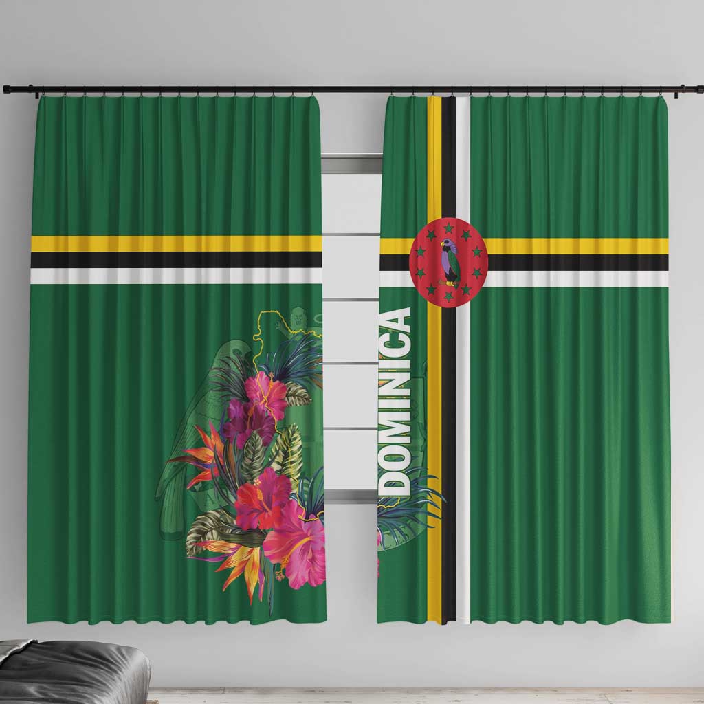Dominica Window Curtain Waitukubuli Tropical Flower - Wonder Print Shop