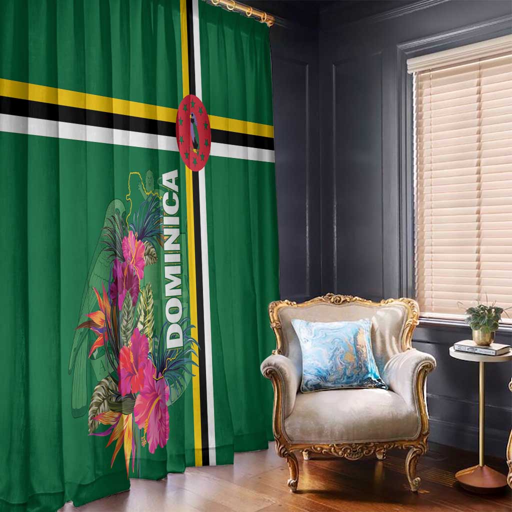 Dominica Window Curtain Waitukubuli Tropical Flower - Wonder Print Shop