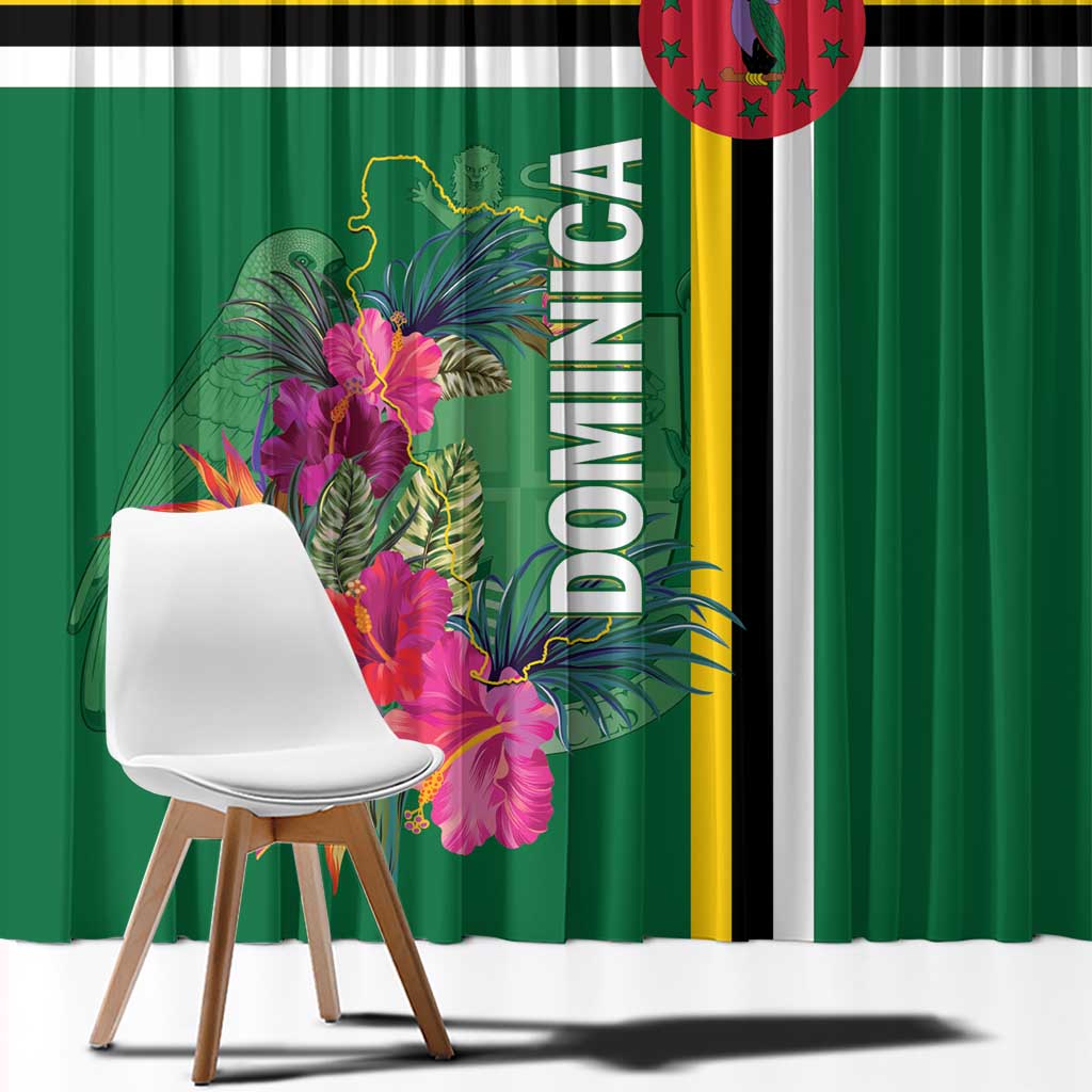 Dominica Window Curtain Waitukubuli Tropical Flower - Wonder Print Shop