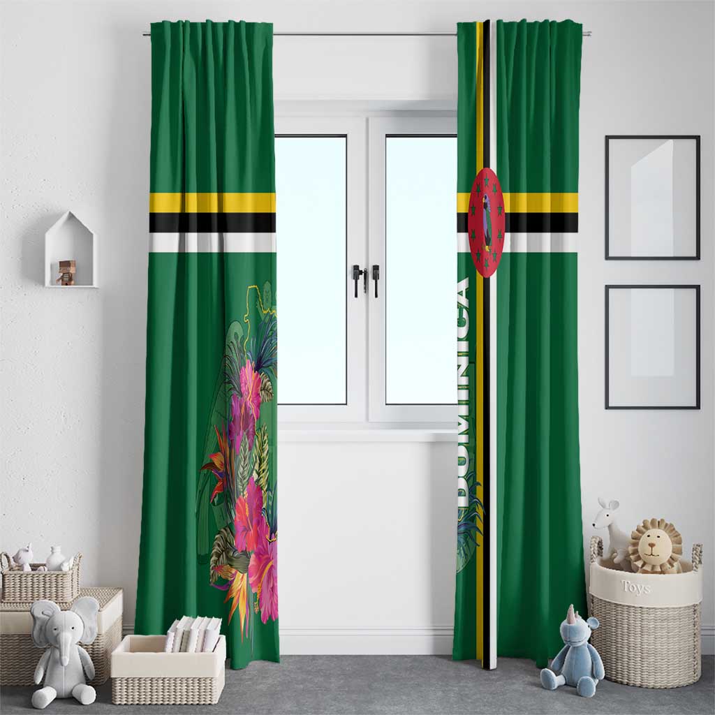 Dominica Window Curtain Waitukubuli Tropical Flower - Wonder Print Shop