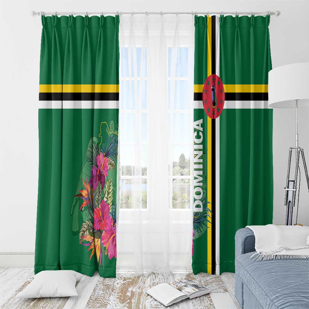 Dominica Window Curtain Waitukubuli Tropical Flower - Wonder Print Shop