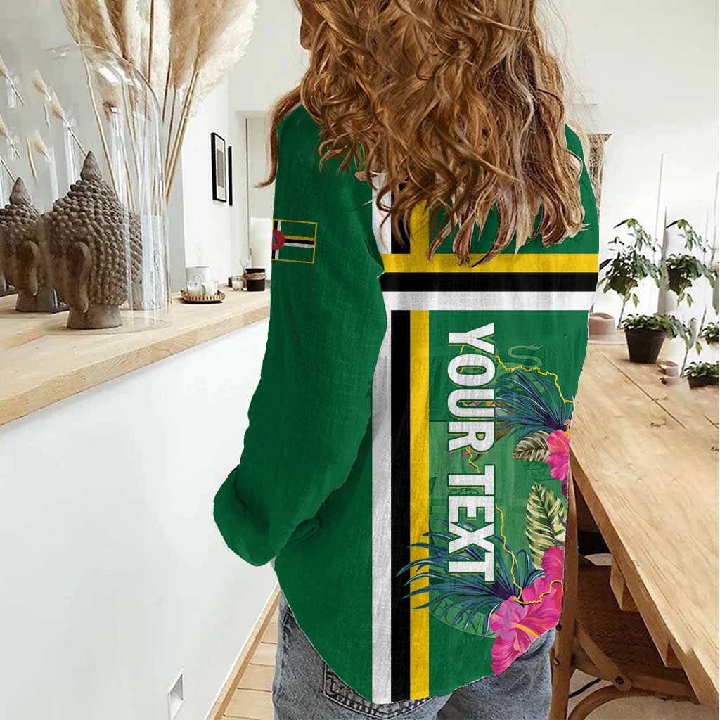 Personalized Dominica Women Casual Shirt Waitukubuli Tropical Flower - Wonder Print Shop
