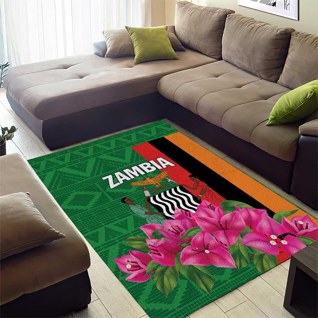 Zambia Area Rug Icitungu ca Zambia Bougainvillea - Wonder Print Shop