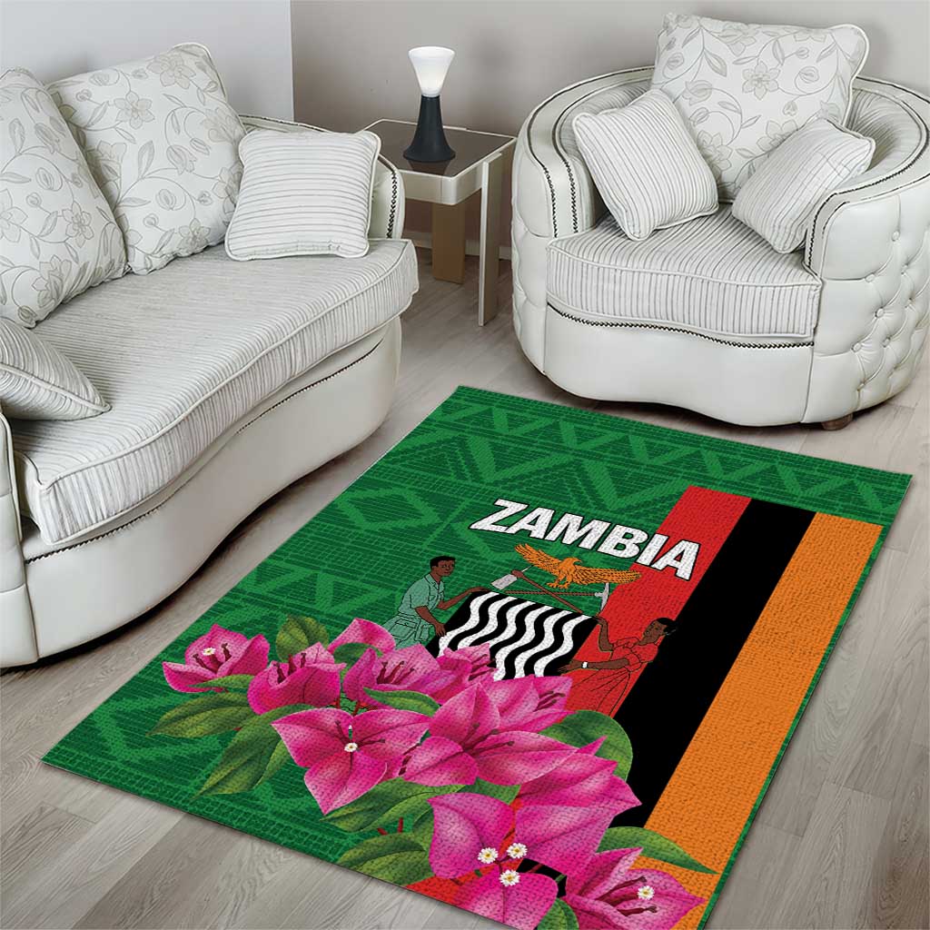 Zambia Area Rug Icitungu ca Zambia Bougainvillea - Wonder Print Shop