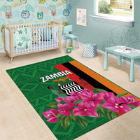 Zambia Area Rug Icitungu ca Zambia Bougainvillea - Wonder Print Shop