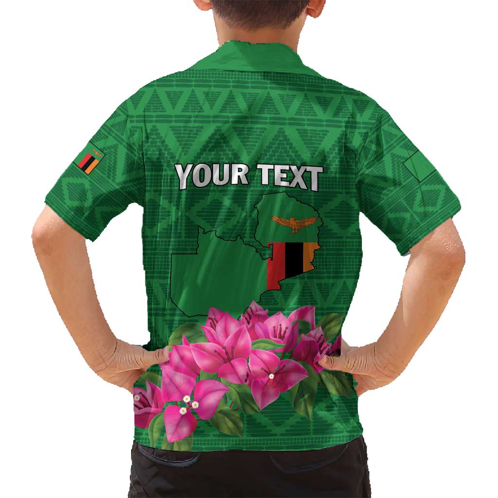 Personalized Zambia Family Matching Off Shoulder Maxi Dress and Hawaiian Shirt Icitungu ca Zambia Bougainvillea - Wonder Print Shop