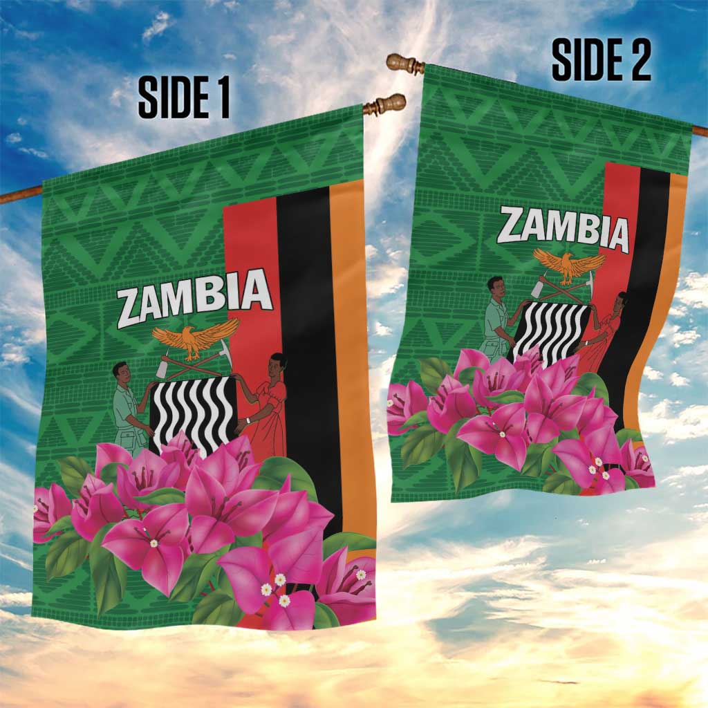 Zambia Garden Flag Icitungu ca Zambia Bougainvillea - Wonder Print Shop