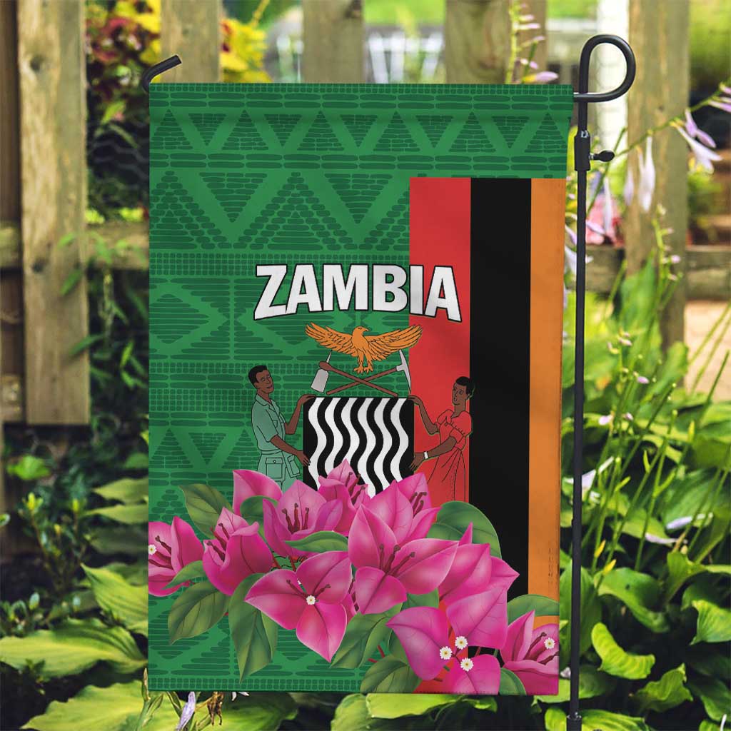 Zambia Garden Flag Icitungu ca Zambia Bougainvillea - Wonder Print Shop