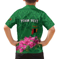 Personalized Zambia Kid Hawaiian Shirt Icitungu ca Zambia Bougainvillea - Wonder Print Shop