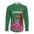 Personalized Zambia Long Sleeve Button Shirt Icitungu ca Zambia Bougainvillea - Wonder Print Shop