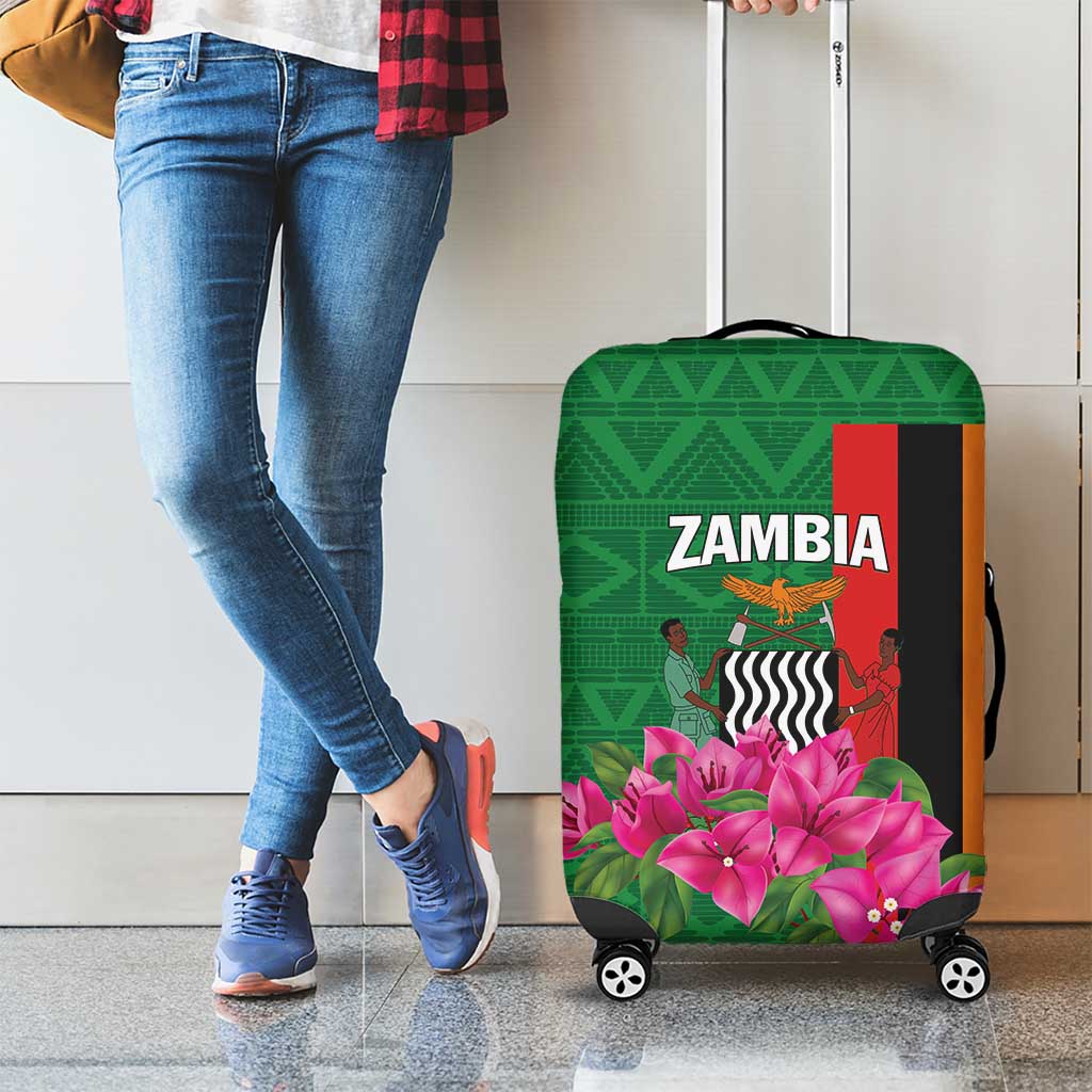 Zambia Luggage Cover Icitungu ca Zambia Bougainvillea - Wonder Print Shop