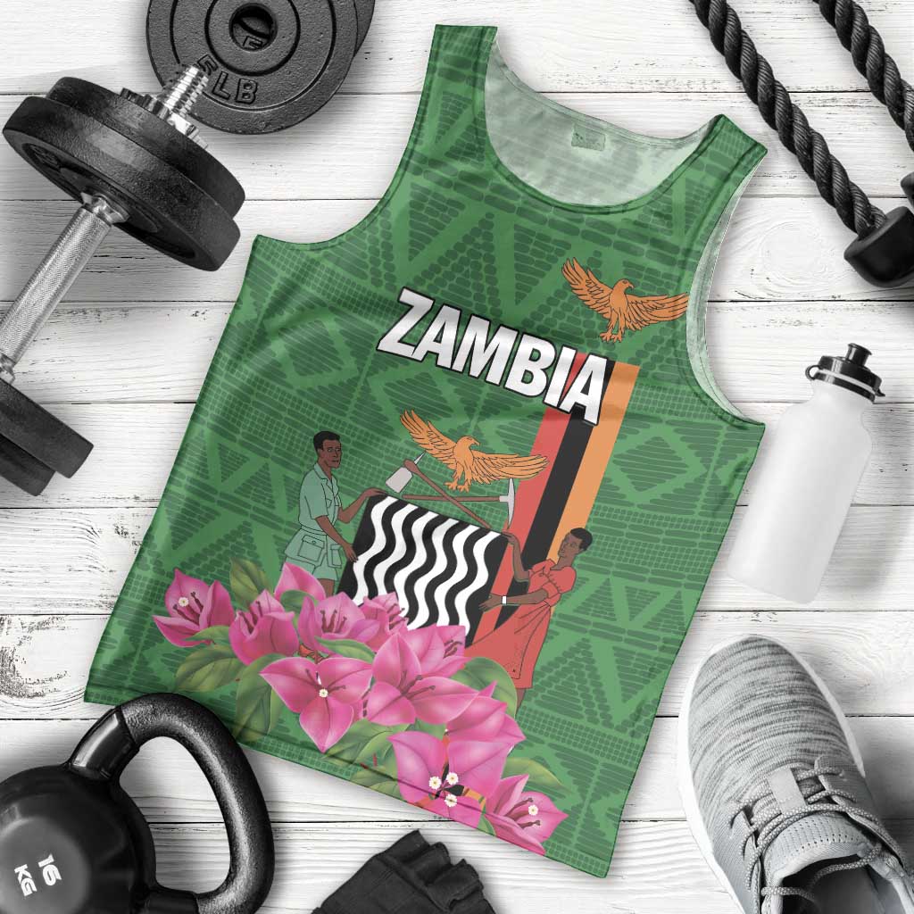 Personalized Zambia Men Tank Top Icitungu ca Zambia Bougainvillea - Wonder Print Shop