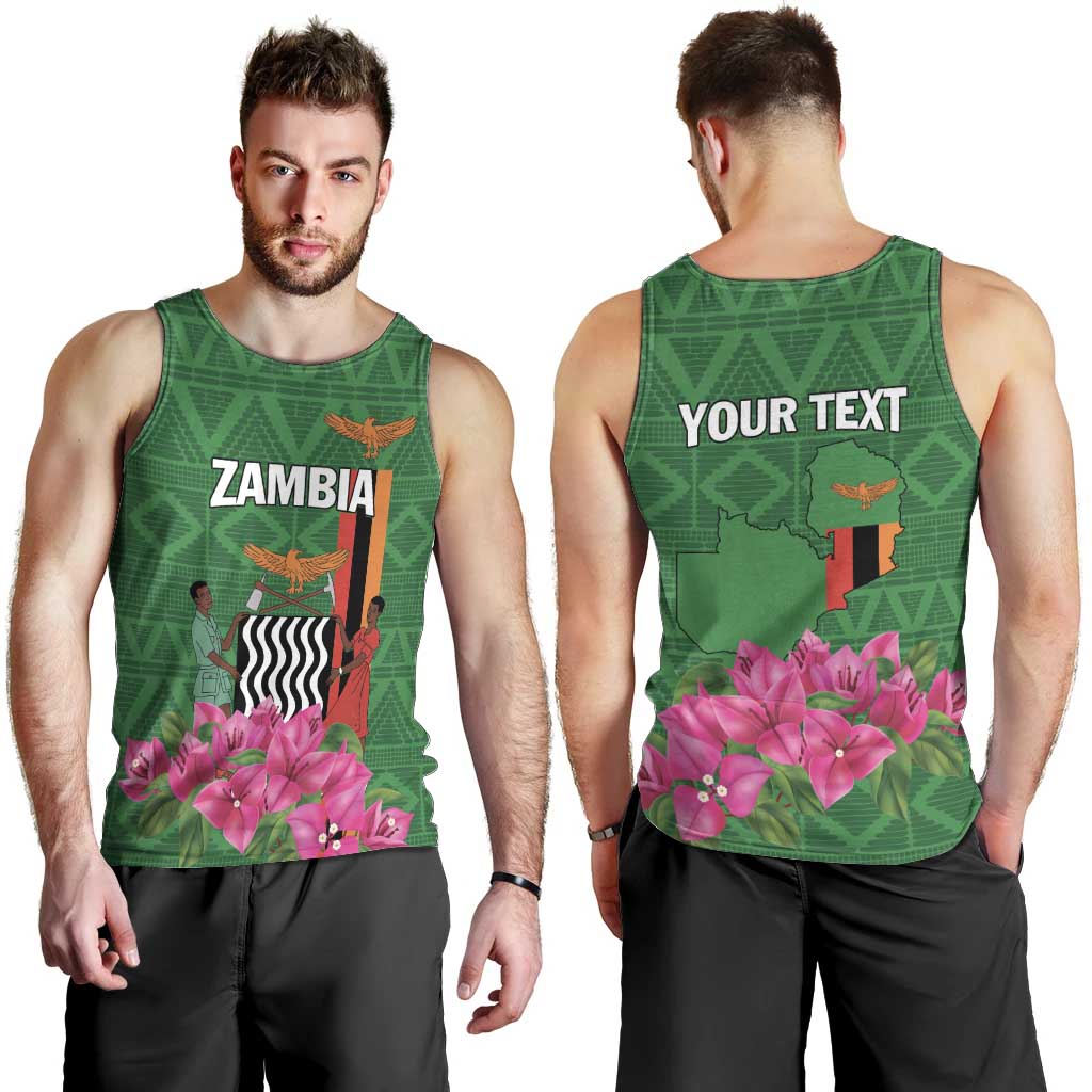 Personalized Zambia Men Tank Top Icitungu ca Zambia Bougainvillea - Wonder Print Shop