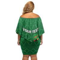 Personalized Zambia Off Shoulder Short Dress Icitungu ca Zambia Bougainvillea - Wonder Print Shop
