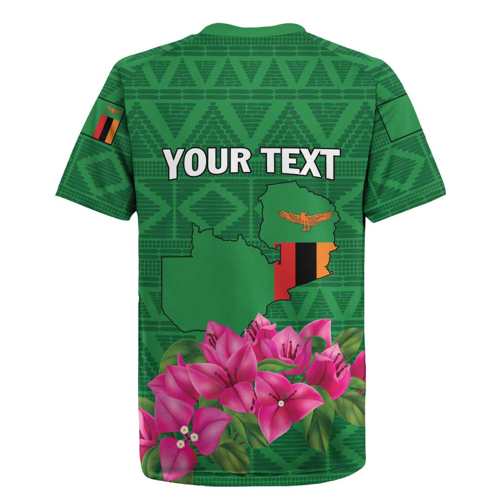 Personalized Zambia Rugby Jersey Icitungu ca Zambia Bougainvillea - Wonder Print Shop