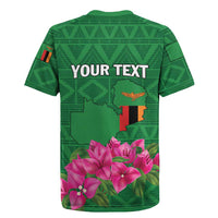 Personalized Zambia Rugby Jersey Icitungu ca Zambia Bougainvillea - Wonder Print Shop