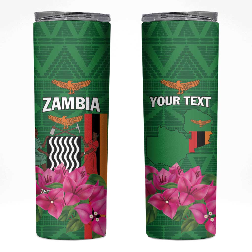 Personalized Zambia Skinny Tumbler Icitungu ca Zambia Bougainvillea - Wonder Print Shop